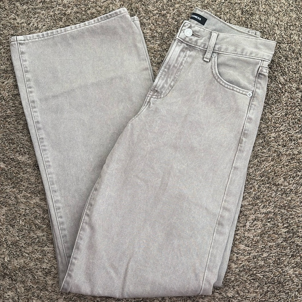 Express High Rise Wide Leg Jeans